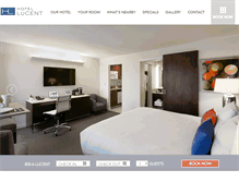 Tablet Screenshot of hotellucent.com